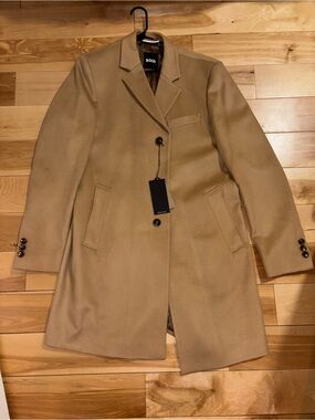 Boss Men’s Cashmere-Wool Coat